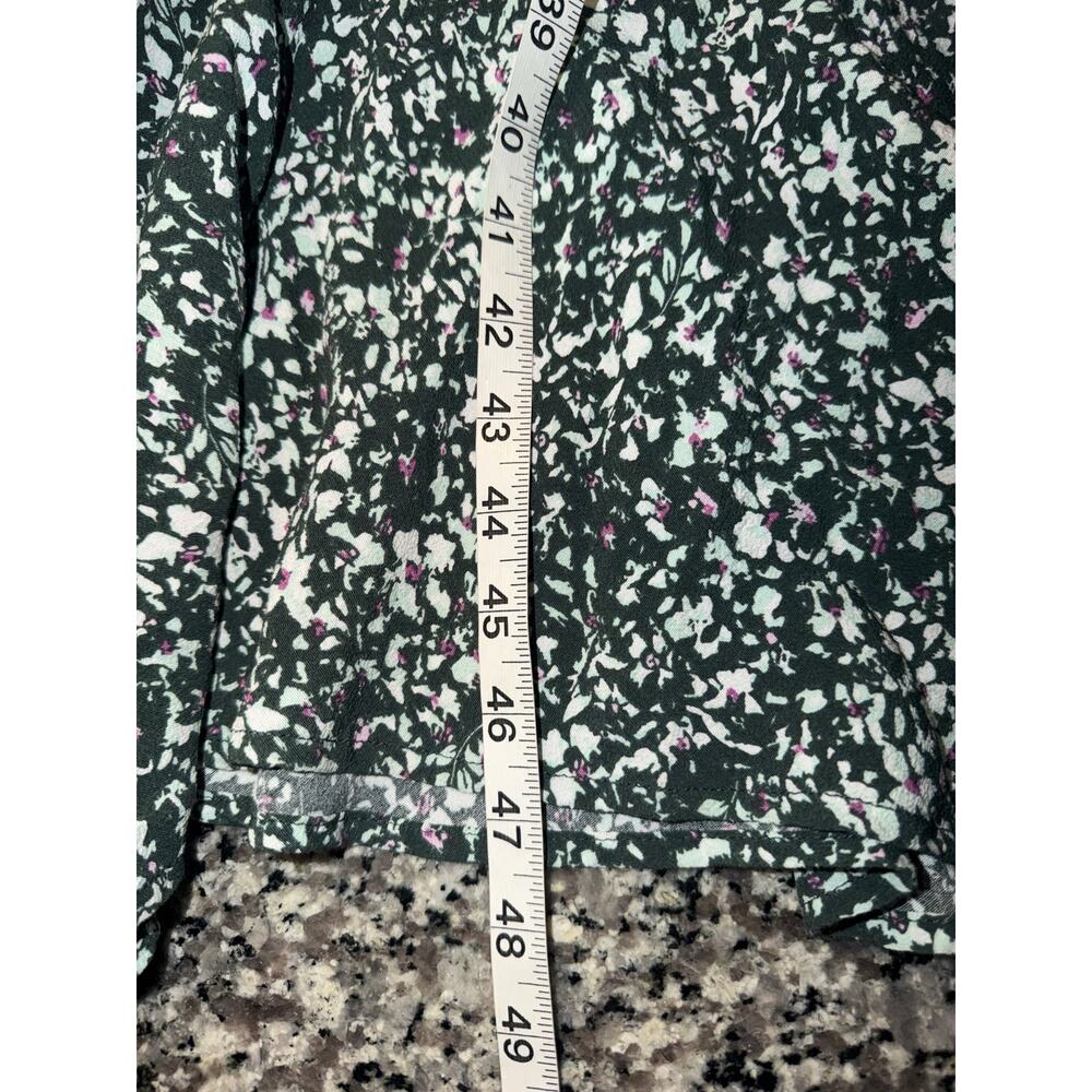 A New Day Target XXL Green Floral Midi Slip Dress Side Slits - Picture 7 of 8